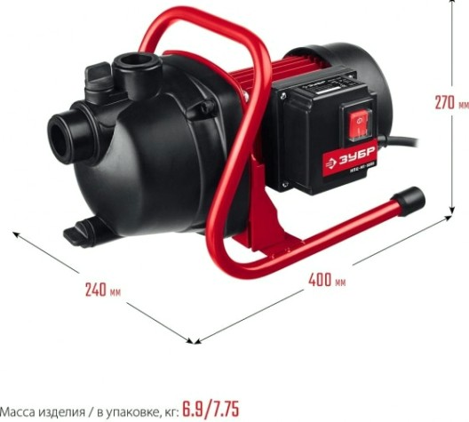 Насос садовый ЗУБР НПЦ-М1-1000