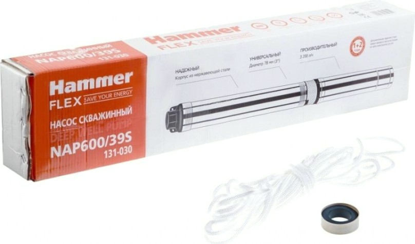 Насос скважинный Hammer NAP600/39S [131-030]