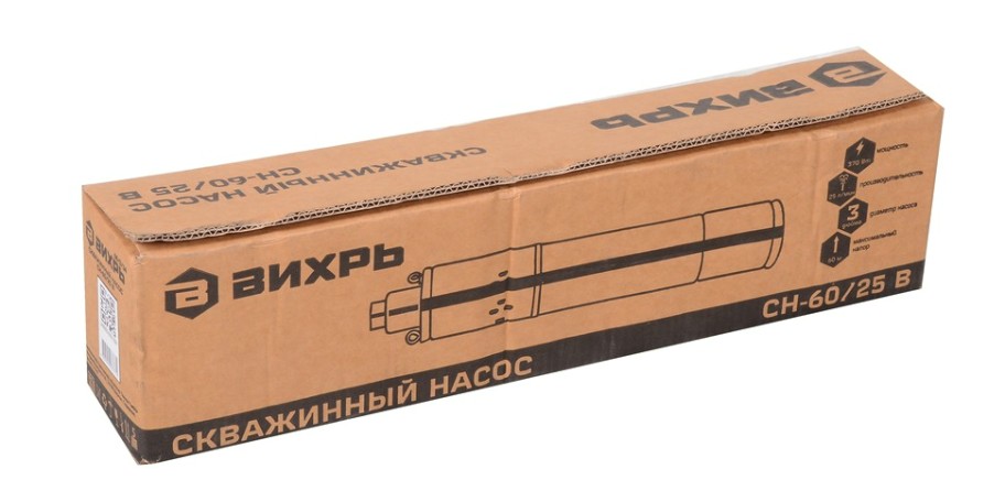 Насос скважинный ВИХРЬ СН 60/25 В (диаметр 75 мм) [68/3/14]