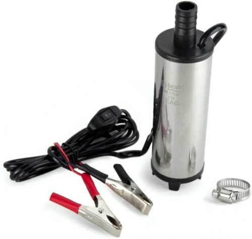 Насос топливный электрический БелАК 12V D50 перекачки погружной с несъемным фильтром [БАК.17550]