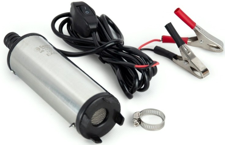 Насос топливный электрический БелАК 12V D50 перекачки погружной с несъемным фильтром [БАК.17550]