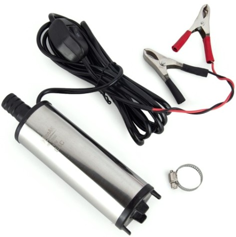 Насос топливный электрический БелАК 12V D50 перекачки погружной с несъемным фильтром [БАК.17550]