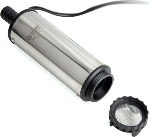 Насос топливный электрический БелАК 12V D50 перекачки погружной со съемным фильтром [БАК.00075]