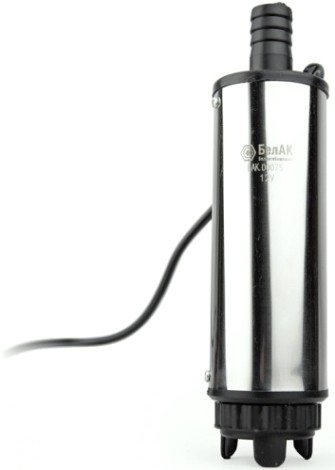Насос топливный электрический БелАК 12V D50 перекачки погружной со съемным фильтром [БАК.00075]