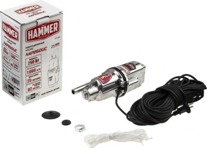 Насос вибрационный Hammer NAP250UC верхний забор воды [131-045]