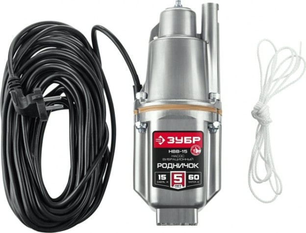 Насос вибрационный ЗУБР Родничок-В НВВ-15 [НВВ-15]