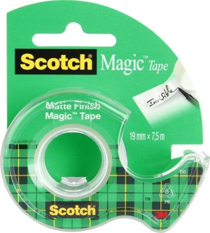 Невидимая клейкая лента 3M Scotch® Magic™ 8-1975D на мини-диспенсере, 19мм х 7,5 м [7100093940]