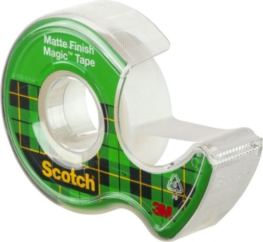 Невидимая клейкая лента 3M Scotch® Magic™ 8-1975D на мини-диспенсере, 19мм х 7,5 м [7100093940]