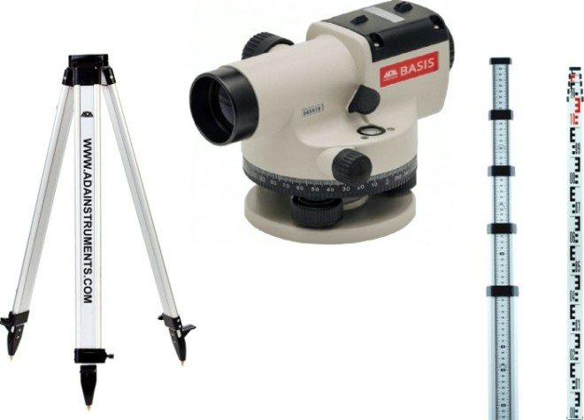 Нивелир оптический ADA BASIS + STAFF 5 + Light [А00117_К6]