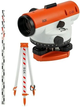 Нивелир оптический RGK C-20 С ПОВЕРКОЙ комплект [752237]
