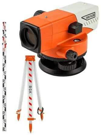 Нивелир оптический RGK N-24 С ПОВЕРКОЙ комплект [752343]