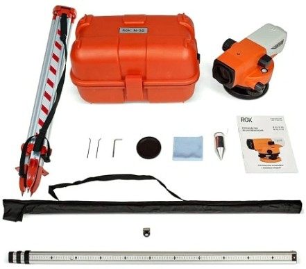 Нивелир оптический RGK N-32 С ПОВЕРКОЙ комплект [752480]