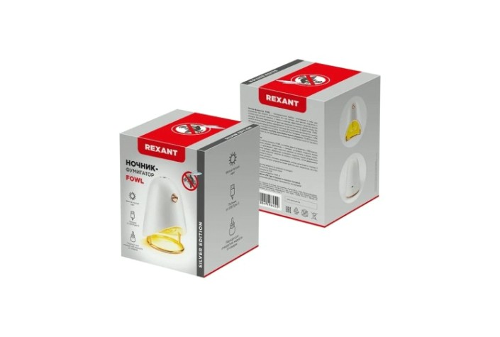 Ночник-фумигатор REXANT 71-0044 USB, S 30м², белый Ночник-фумигатор REXANT 71-0044 USB, S 30м², белый
