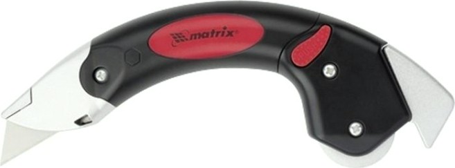 Нож для напольных покрытий и мягкой кровли MATRIX 19 мм трапециевидное лезвие, металл+пластик [78979]