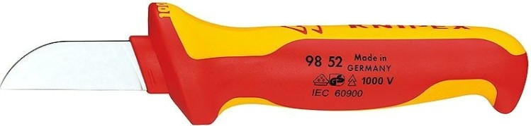 Нож для снятия изоляции диэлектрический KNIPEX 9852SB 190 мм [KN-9852SB]