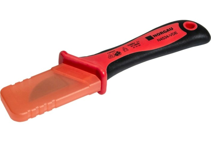 Нож для снятия изоляции диэлектрический Norgau N4534-VDE с прямым лезвием 215 мм [067367014]