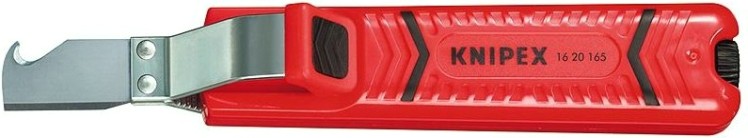 Нож для снятия изоляции KNIPEX 1620165SB с фиксированным лезвием [KN-1620165SB]