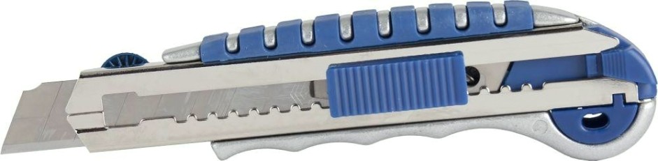 Нож для строительных работ Кобальт 242-113 технический лезвия 18 мм (6 шт.), металлический ко