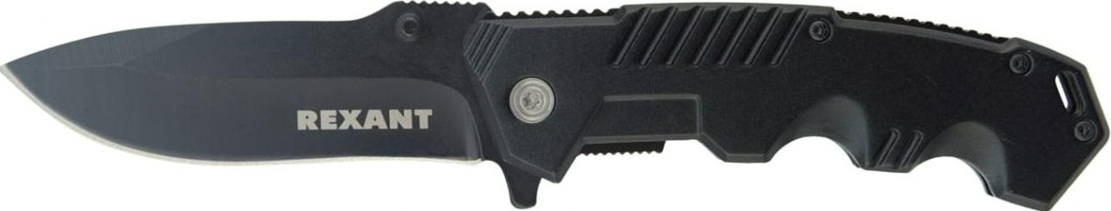 Нож для строительных работ REXANT Black складной полуавтоматический [12-4905-2]