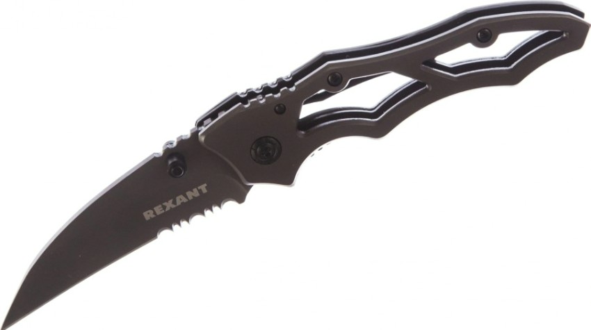Нож для строительных работ REXANT Titanium складной коготь полуавтоматический [12-4906-2]