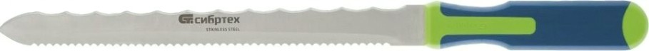 Нож для строительных работ СИБРТЕХ 2-стороннее лезвие для резки теплоизоляционных панелей [79027]