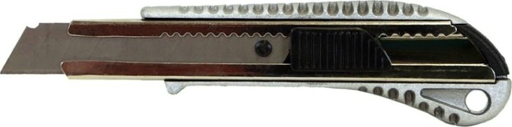 Нож для строительных работ Sturm 1076-08-09 18мм, алюминиевый корпус, автофиксация