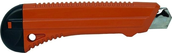 Нож для строительных работ Sturm 1076-09-02 18 мм, выдвиж. лезвие, механич. фиксатор