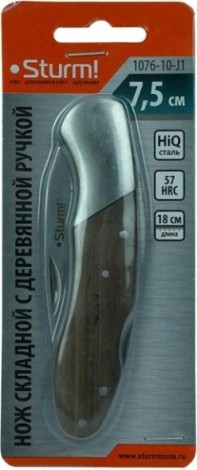 Нож для строительных работ Sturm 1076-10-J1 ножи складной с деревянной ручкой