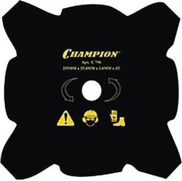Нож для травы CHAMPION 4/255/25,4 (тип В) (125R,235R,FS80,85,100,120,FR85,350,450)(C5106) [C5106]