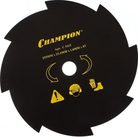Нож для травы CHAMPION 8/255/25,4 (Т283,Т284,125R,325RDx /Rx,323R,235R,FS80,85,100,FR85,350,450) (С5115) [C5115]