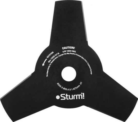 Нож для травы Sturm BT8942D-998 трехлепестковый 255/3/25,4/1,4