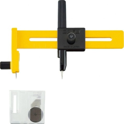 Нож Olfa OL-CMP-1 резак циркульный, диаметр реза 10-150 мм