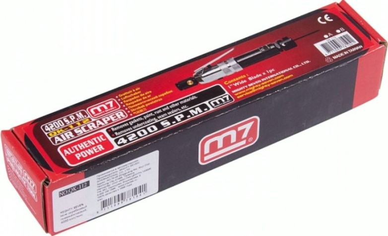 Нож пневматический скребковый MIGHTY SEVEN QK-112 4200 ход/мин Нож пневматический скребковый MIGHTY SEVEN QK-112 4200 ход/мин