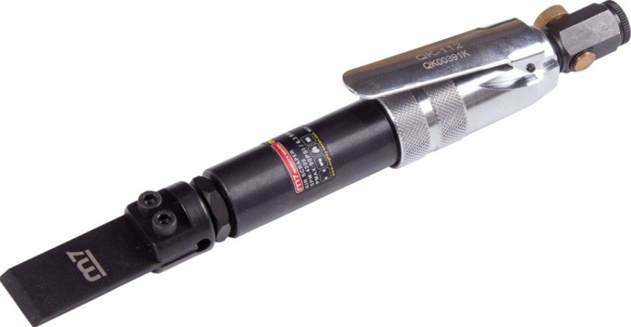 Нож пневматический скребковый MIGHTY SEVEN QK-112N 4200 ход/мин, с набором насадок, 6 предметов