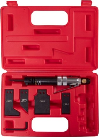 Нож пневматический скребковый MIGHTY SEVEN QK-112N 4200 ход/мин, с набором насадок, 6 предметов