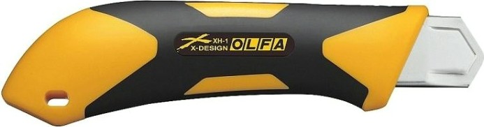 Нож с выдвижным лезвием Olfa OL-XH-1 25 мм двухкомпонентный корпус, трещоточ. фиксатор [OL-XH-1]