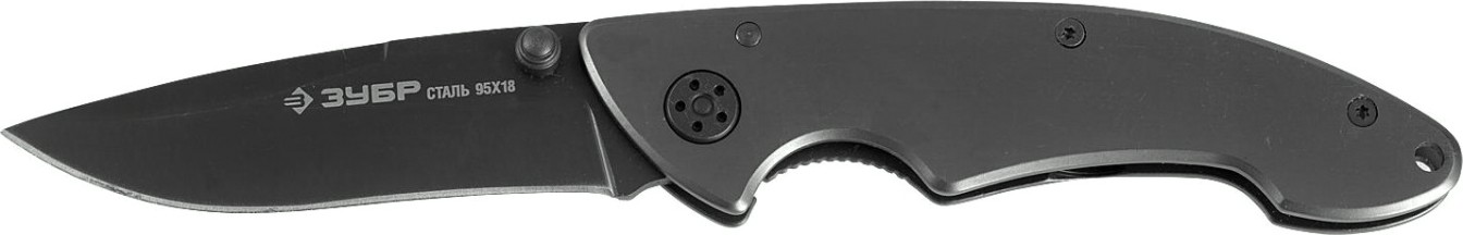 Нож складной "ЭКСПЕРТ" ЗУБР СТРАЖ стальная рукоятка, 190мм/лезвие 82мм [47703_z01]