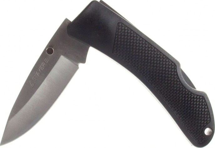 Нож складной с обрезиненной ручкой STAYER MASTER большой, 47600-2_z01 [47600-2_z01]