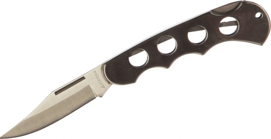 Нож складной STAYER MASTER цельнометаллическая облегченная рукоятка 47613_z01 [47613_z01]