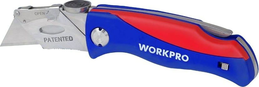 Нож складной WORKPRO WP211006 со сменными лезвиями