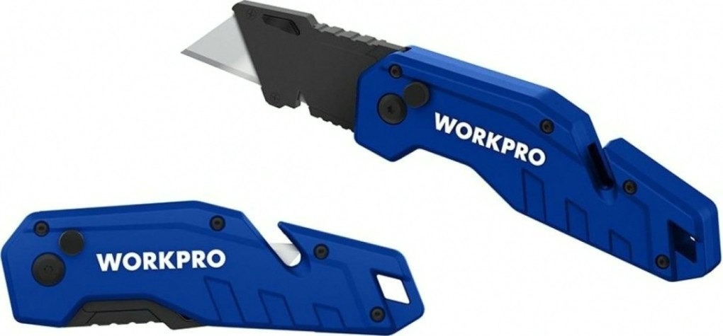Нож складной WORKPRO WP211008 со сменными лезвиями