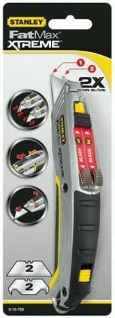 Нож STANLEY "FatMax® Xtreme™" 0-10-789 с двумя выдвижными лезвиями [0-10-789]