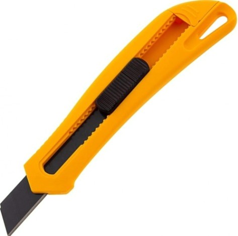 Нож строительный Denzel 78 941 18 мм, сменное лезвие, SK4, облегченный корпус [78941]