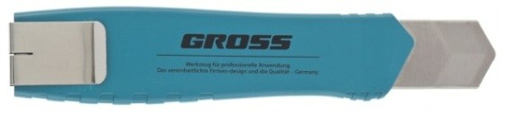 Нож строительный GROSS 78896 195 мм, выдв., сегм., лезвие 25 мм Нож строительный GROSS 78896 195 мм, выдв., сегм., лезвие 25 мм