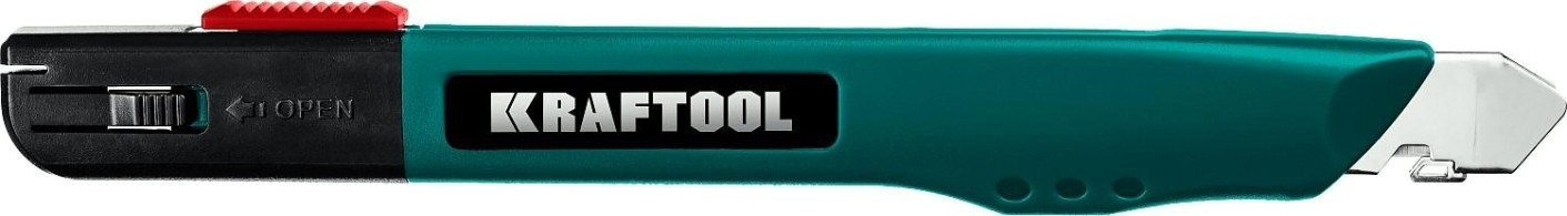 Нож строительный KRAFTOOL GRAND-9 для точного реза с автостопом, 9 мм [09192]