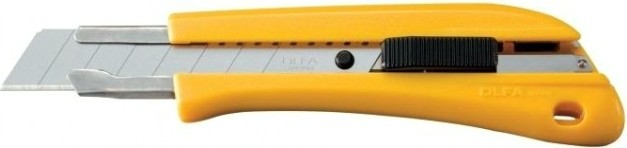 Нож строительный Olfa OL-BN-AL/BB/10BB с выдвижным лезвием, с автофиксатором, с лезвиями