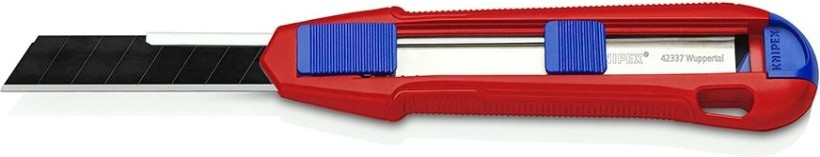 Нож универсальный KNIPEX CutiX 165 мм отламывающихся лезвий на 18 мм [KN-9010165BK]