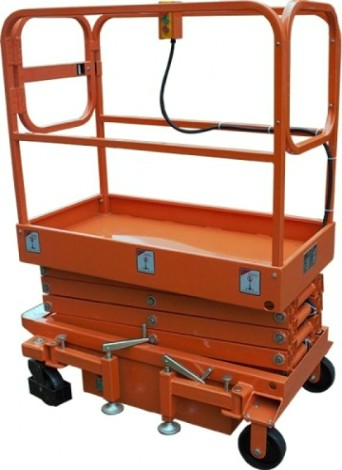 Ножничный подъемник GROST PX T3-3000 несамоходный (3 м/300 кг, DC, 12В) 109543 [109543]