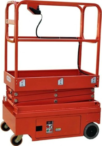 Ножничный подъемник GROST SPX T3-3000 несамоходный (3 м/300 кг, DC, 12В) 109545 [109545]