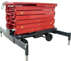 Ножничный подъемник GROST Tower 1.0-11 несамоходный (11 м/1000 кг, АС, 380В) 200008 [200008]